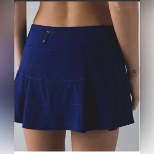 Lululemon pace rival skirt skort blue women's 8 tennis running
